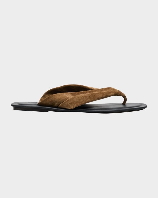 Suede Thong Sandals
